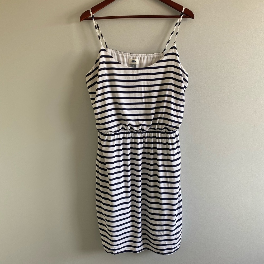 Old Navy Nautical Striped Dress Sz XL